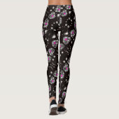Paarse Sparkle Heart Leggins Leggings (Achterkant)