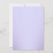 Paarse Sparkle Jewel Baptism/Christening Invite Kaart (Achterkant)