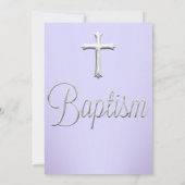 Paarse Sparkle Jewel Baptisme Christening Kaart (Achterkant)