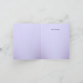 Paarse Sparkle Jewel doop dank je kaart (Binnen)