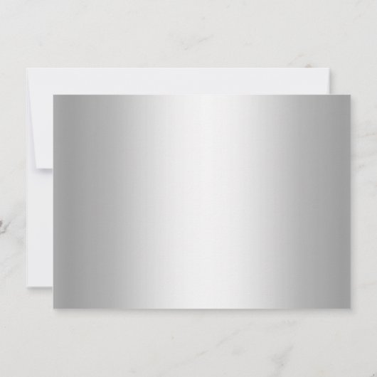 Paarse Sparkle Princess Theme RSVP Antwoord Kaart (Achterkant)