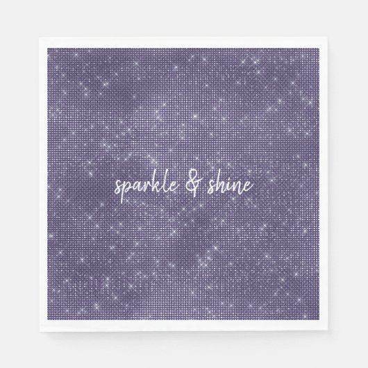 Paarse Sparkle Servet (Voorkant)