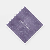 Paarse Sparkle Servet (Hoek)