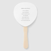 Paarse Sparkle Silver String Lights Wedding Handwaaier (Achterkant)