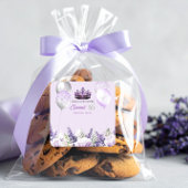 Paarse Sparkle Sweet 16 verjaardagsfeestje Vierkante Sticker