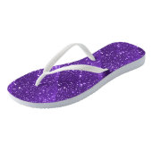 Paarse Sparkle Teenslippers (Schuin)