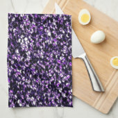 Paarse Sparkle Theedoek (Quarter Fold)