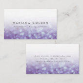 Paarse Sparkle Visitekaartje (Voorkant / Achterkant)