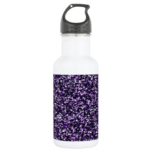 Paarse Sparkle Waterfles (Voorkant)