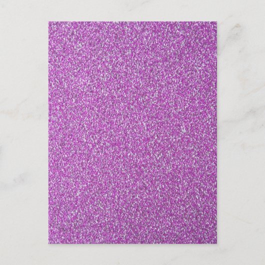 Paarse Sparkles achtergrond Voeg je eigen toe Briefkaart (Voorkant)