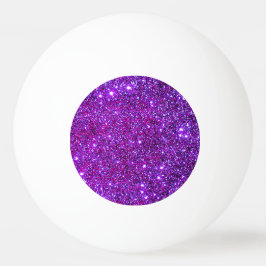 Paarse sparkly Glam Glittery Ping Pong Pingpongbal