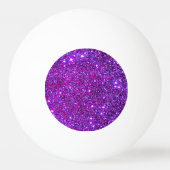 Paarse sparkly Glam Glittery Ping Pong Pingpongbal (Voorkant)
