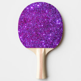 Paarse sparkly Glam Glittery Table Tennis Tafeltennisbatje