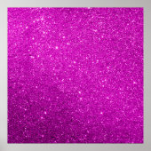 Paarse Sparkly Glitter Poster (Voorkant)