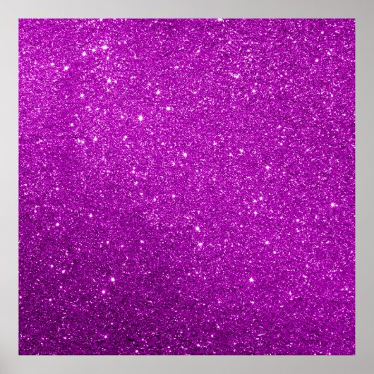 Paarse Sparkly Glitter Poster (Voorkant)