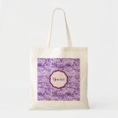 Paarse Sparkly Glitter Tote Bag (Voorkant)