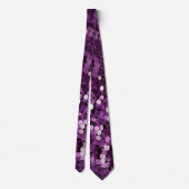 Paarse Sparkly Sequin Stropdas (Achterkant)