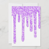 Paarse Sparkly Wax 50 en fantastische verjaardag Kaart (Achterkant)