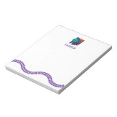 Paarse Speelgoed Persoonlijke Kinder ritten Notitieblok (Linkerzijde)