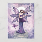 Paarse Sphere Fairy Briefkaart (Voorkant)