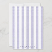 Paarse Spider Halloween Baby Shower Invitaties Kaart (Achterkant)