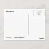 Paarse Spiderwort briefkaart (Achterkant)