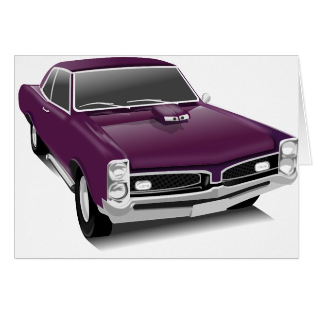 Paarse spierwagen (Voorkant Horizontaal)