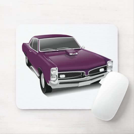 Paarse spierwagen muismat (Met muis)