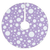 Paarse spikkelrok kerstboom rok (Voorkant)