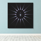 Paarse Spin Canvas Afdruk (Insitu (Houten vloer))