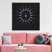 Paarse Spin Canvas Afdruk (Insitu (Woonkamer))