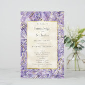 Paarse Spinel Amethist Edelsteen Trouwprogramma's (Staand voorkant)