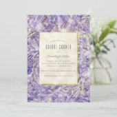 Paarse Spinel Amethist Gemstone Cut Vrijgezellenfe Kaart (Staand voorkant)