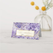 Paarse Spinel Amethist Gemstone Cut Wedding Plaatskaartje (Voorkant)