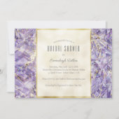 Paarse Spinel Euphoria Edelsteen Bruiloftsshower Kaart (Voorkant)