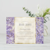 Paarse Spinel Euphoria Edelsteen Vrijgezellenfeest Kaart (Staand voorkant)