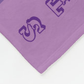 Paarse spinkelspier fleece deken (Hoek)