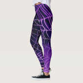 Paarse spinnenweb Leggings (Links)
