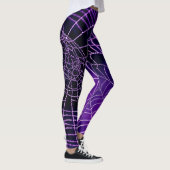 Paarse spinnenweb Leggings (Rechts)