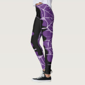 Paarse spinnewebwaas leggings (Links)