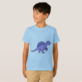 Paarse Spinosaurus T-shirt (Voorkant volledig)