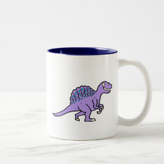 Paarse Spinosaurus Tweekleurige Koffiemok