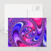 Paarse spiraal briefkaart (Voorkant / Achterkant)