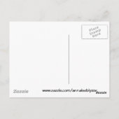 Paarse spiraal briefkaart (Achterkant)