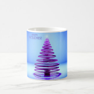 Paarse Spiraal Kerstboom Mok