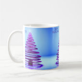 Paarse Spiraal Kerstboom Mok (Links)