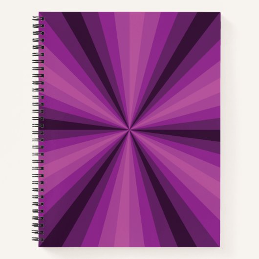 Paarse Spiraal Notebook Optische Illusie Notitieboek (Voorkant)