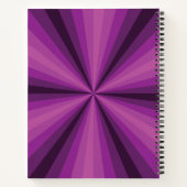 Paarse Spiraal Notebook Optische Illusie Notitieboek (Achterkant)