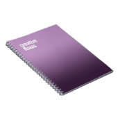 Paarse spiraal Notitieboek - "Creative Flows" Jour (Rechterzijde)
