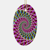 Paarse spiraal ( u kunt woorden toevoegen als u da keramisch ornament (Rechts)